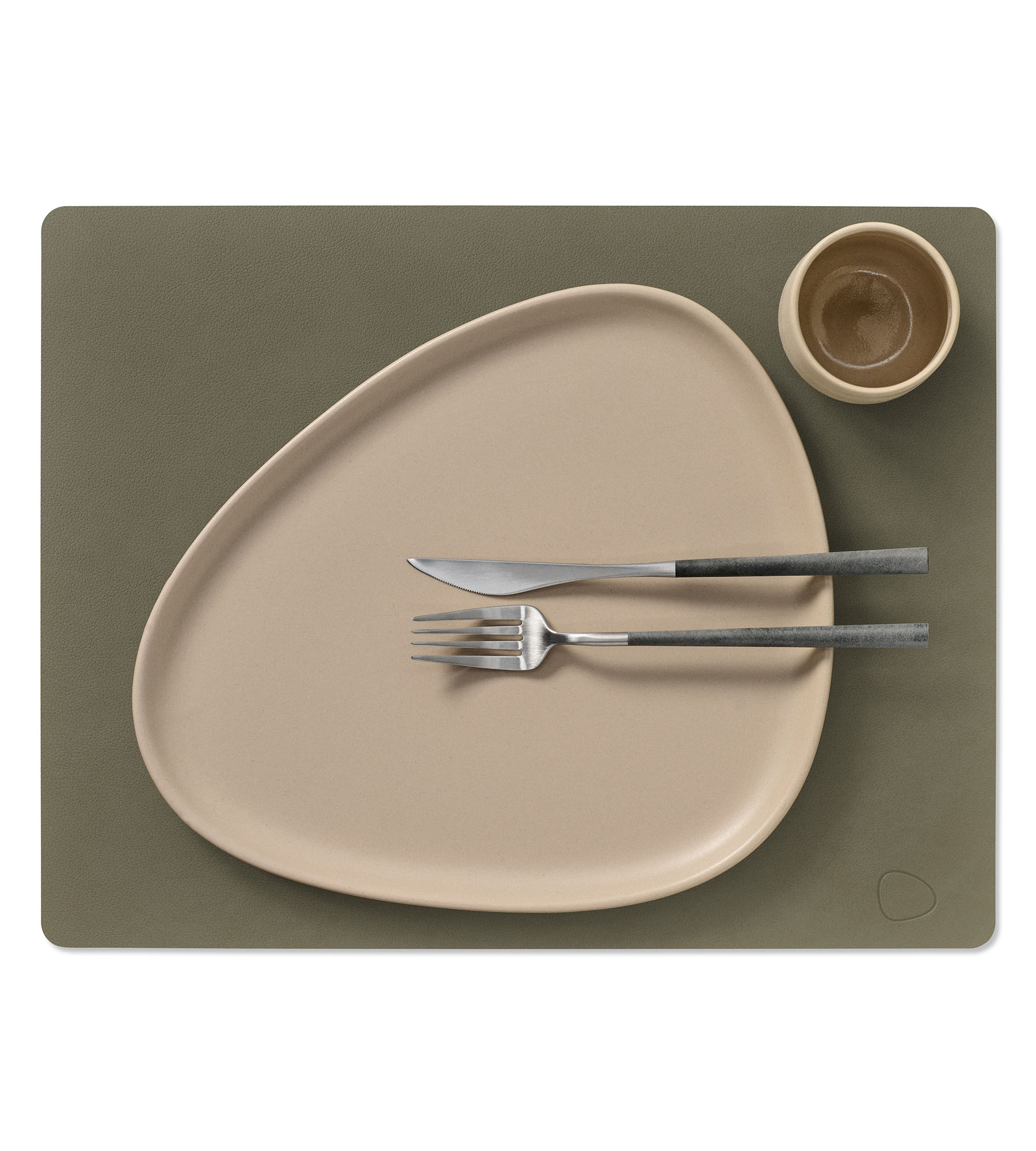 Table Mat Square L Nupo Army Green