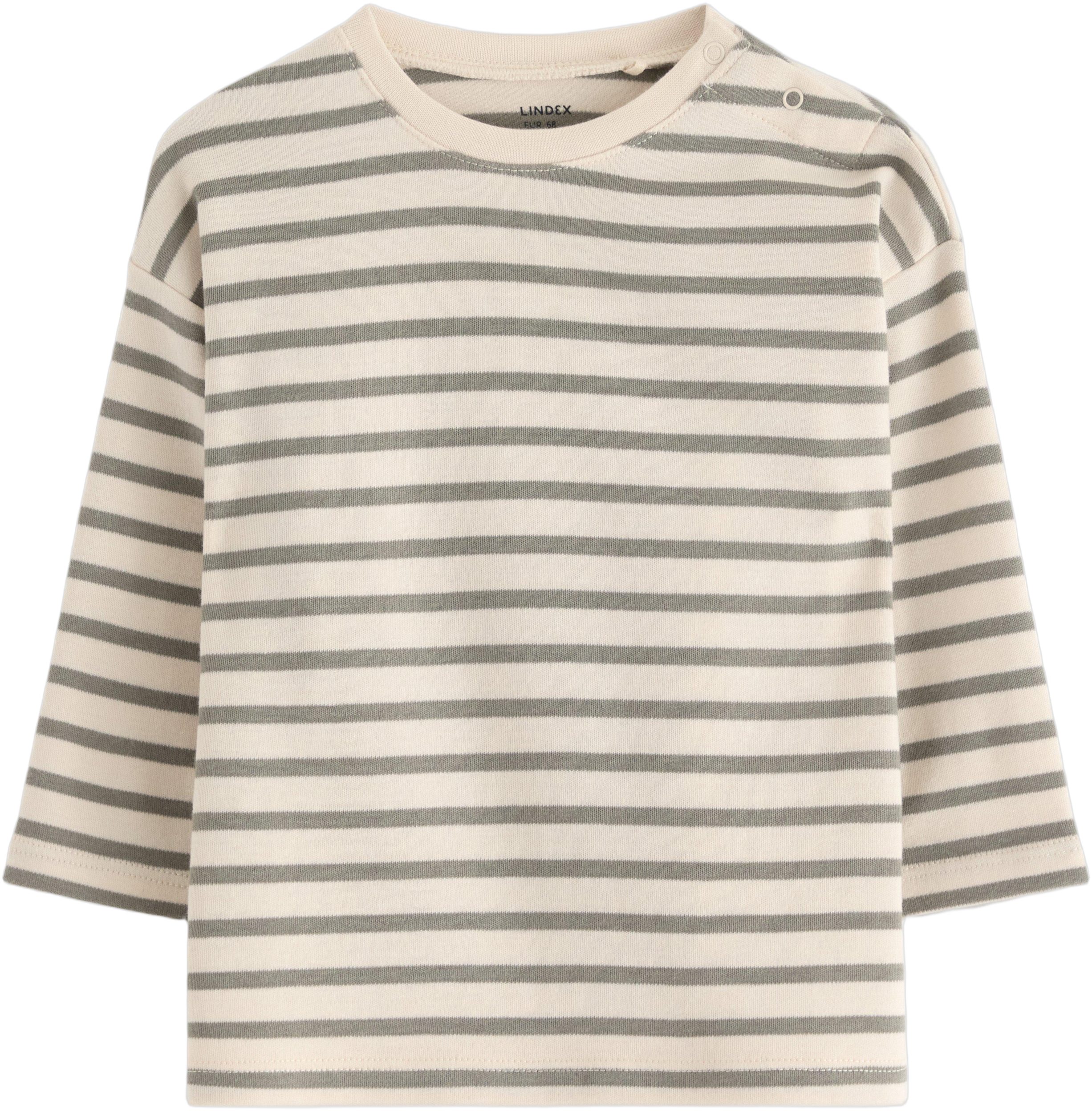 Langærmet top i Blød Bomuldsjerse