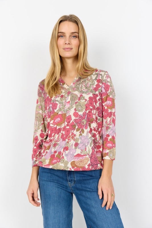 Scfelicity AOP 536 Bluse Pink