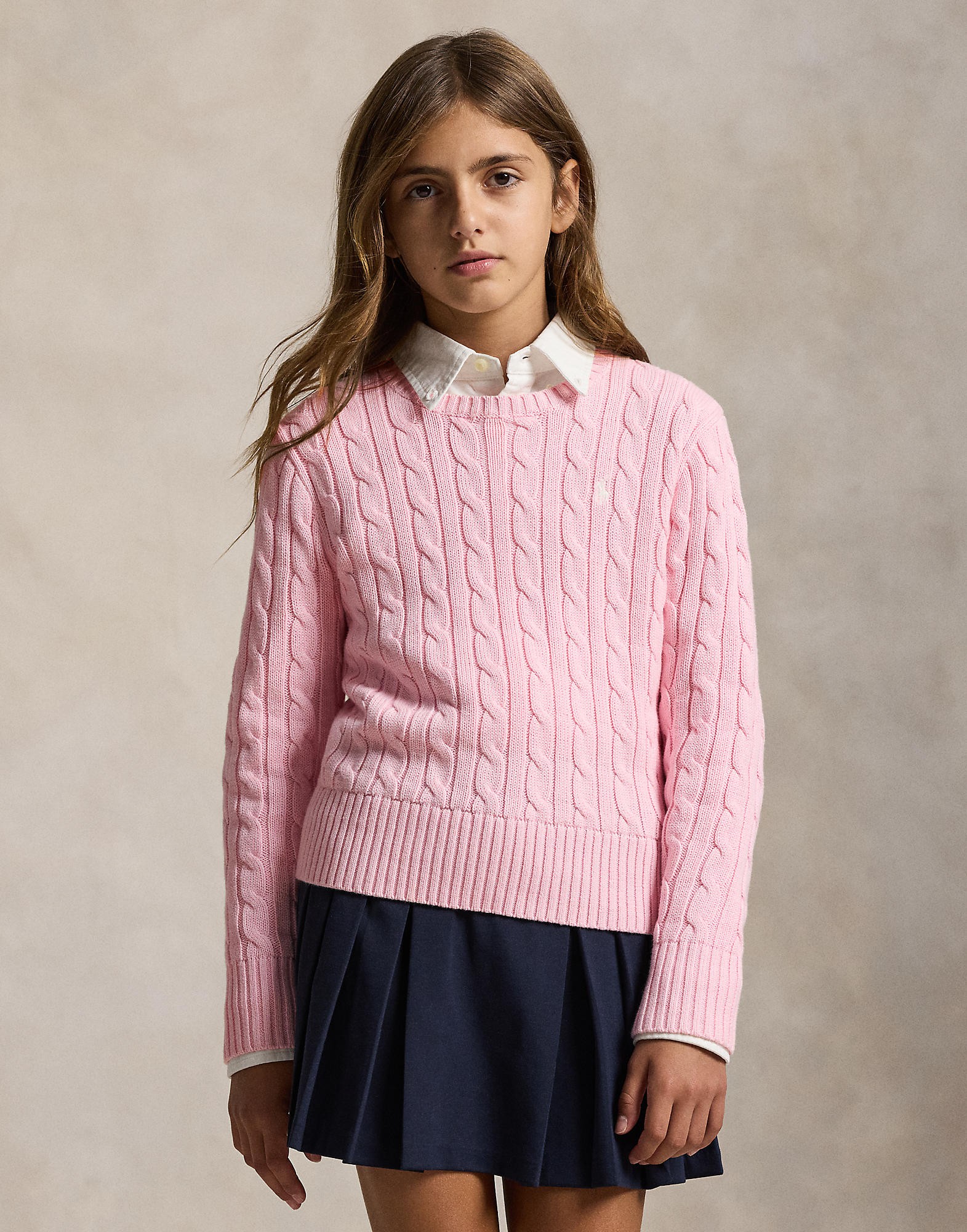 Cableknit Cotton Sweater