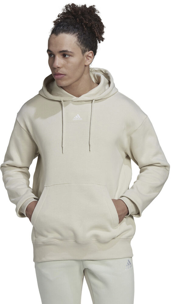 Essentials Feelvivid Cotton Fleece Drop Shoulder Hættetrøje
