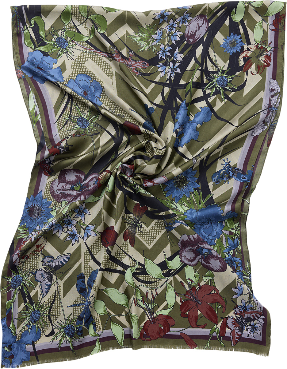 Living Garden Zigzag Scarf