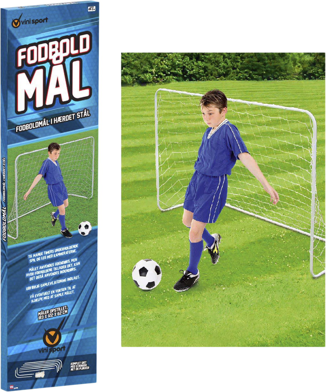 Vini Fodboldmål 183x122cm