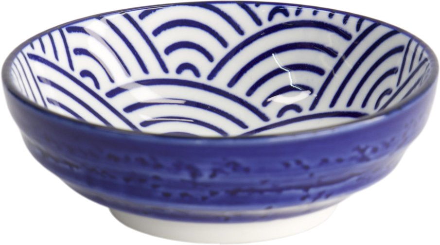 Nippon Blue Dish 9. 5x3 Wave