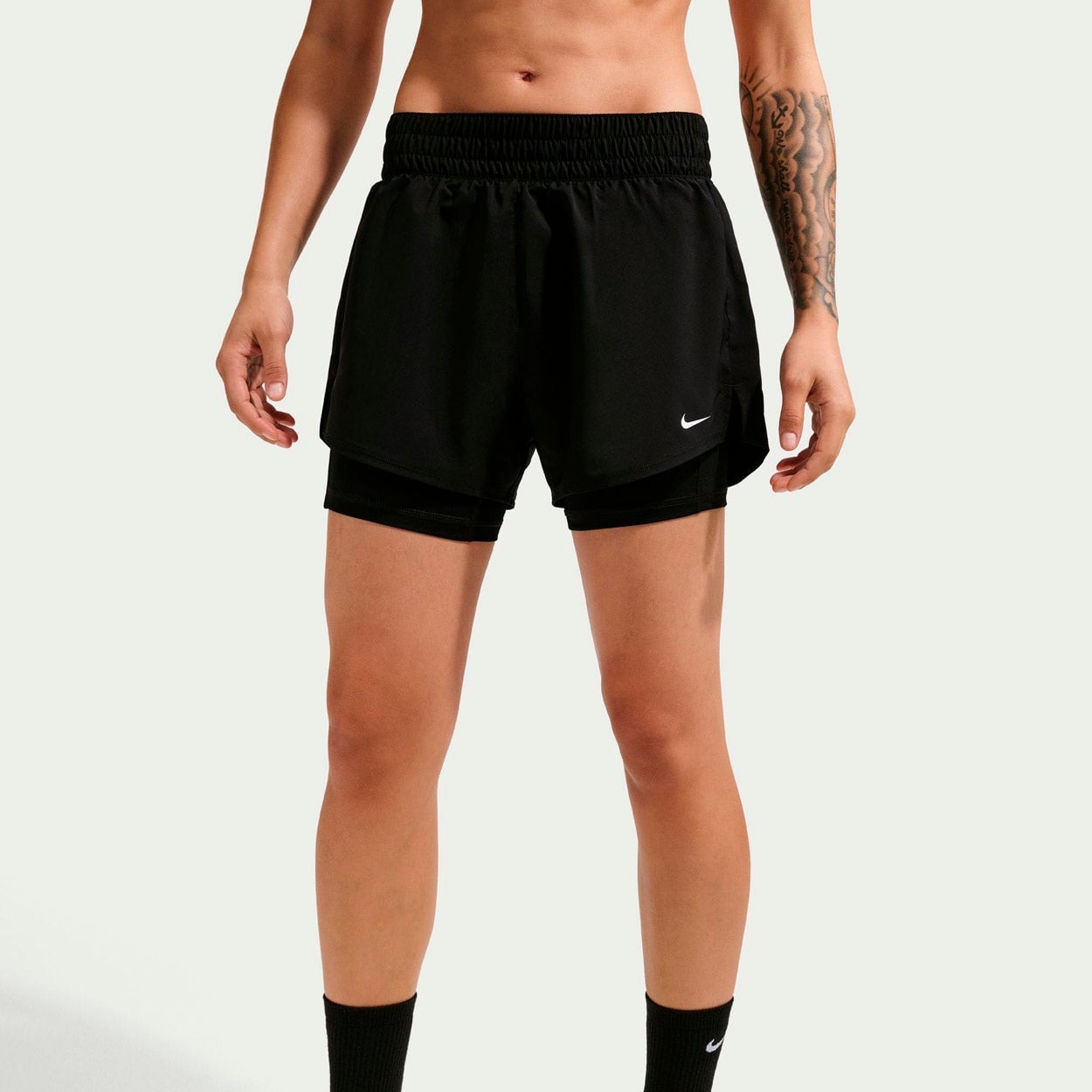 “Drifit One High-waist 3″” 2-i-1 Trænings Shorts”