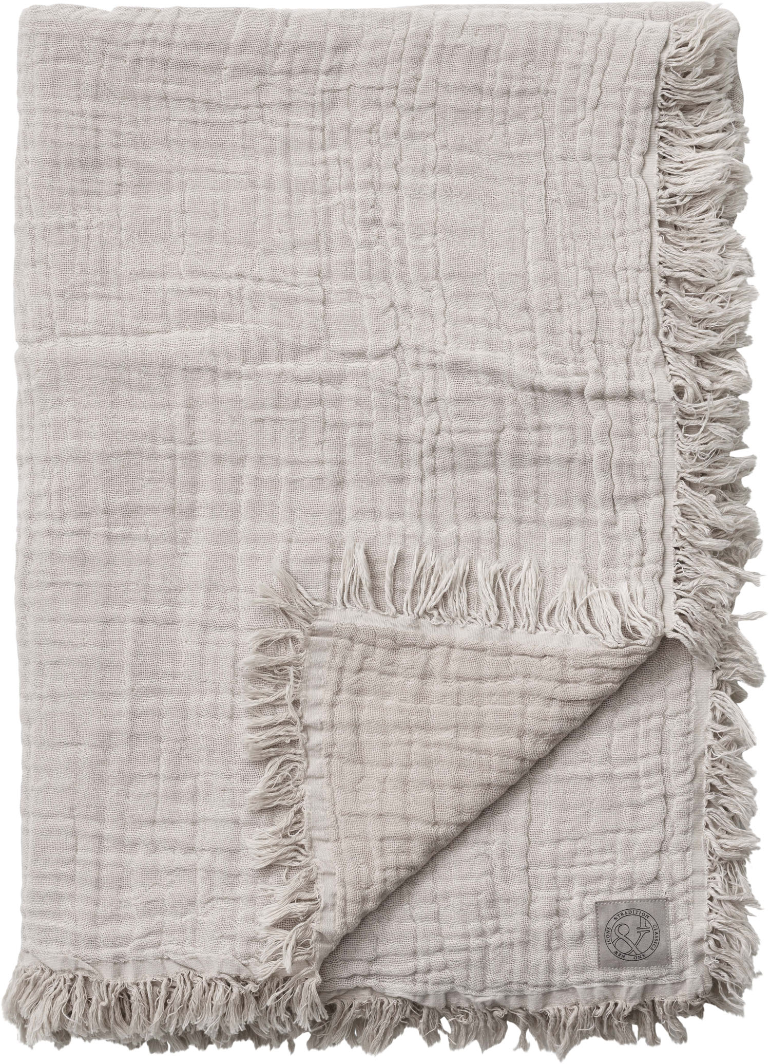 Collect Throw Sc33 Cloud&milk/cotton 100 Organic. 260x260cm