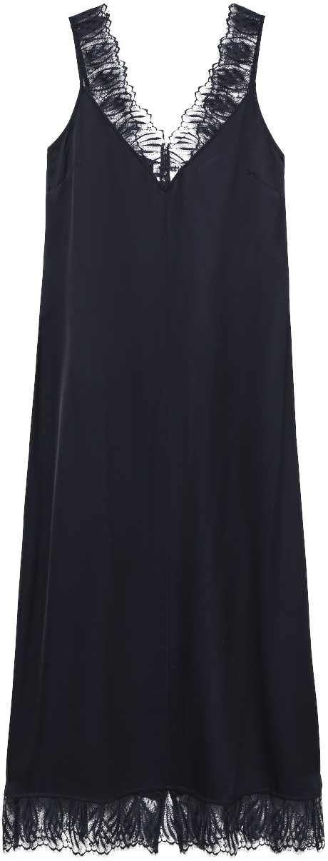 Awclaire SL Vneck Ankle Lace Dress