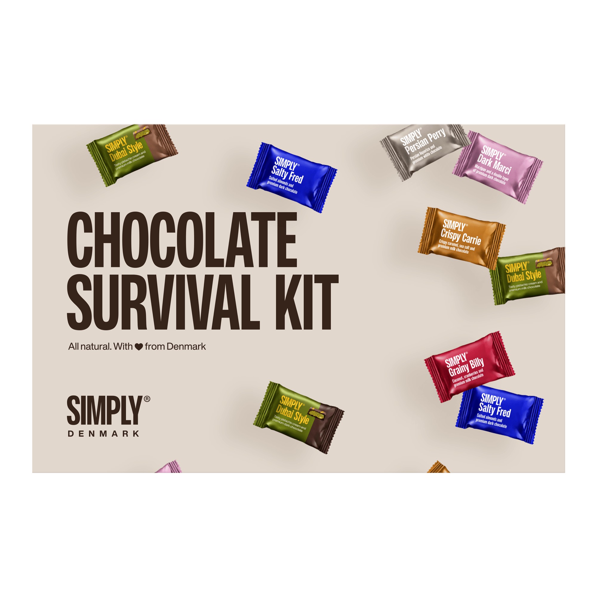Simply® Chocolate Survival KIT Chokoladeæske (360g)