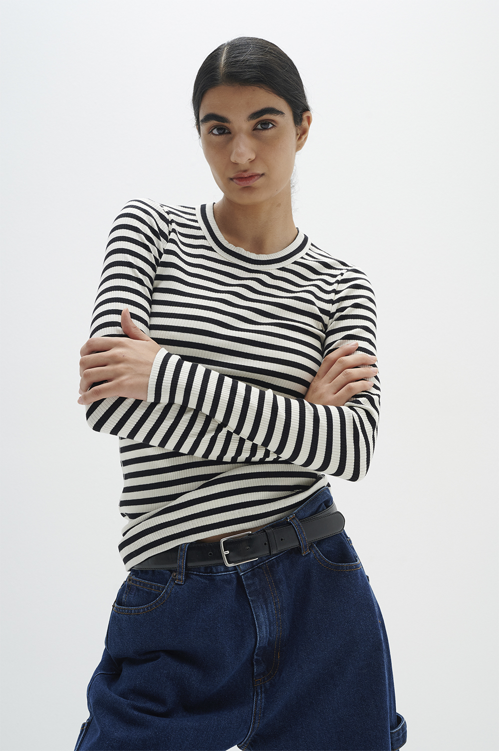 Dagnaiw Striped Tshirt LS