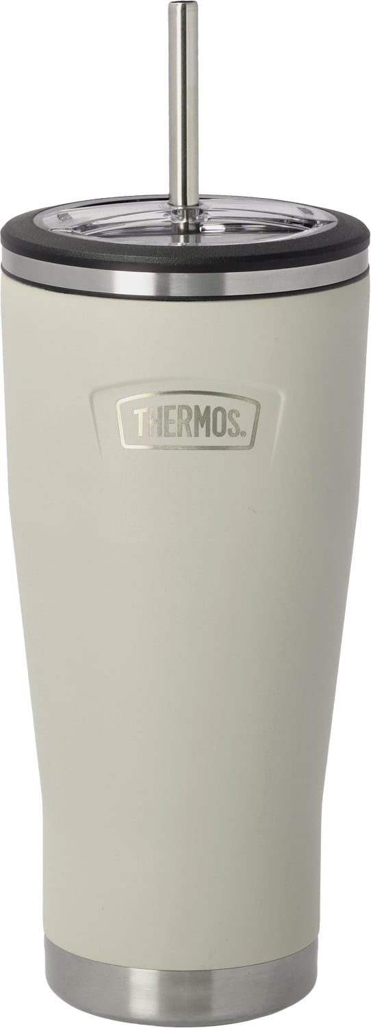 Termokrus med Sugerør 0,7 Liter Sand