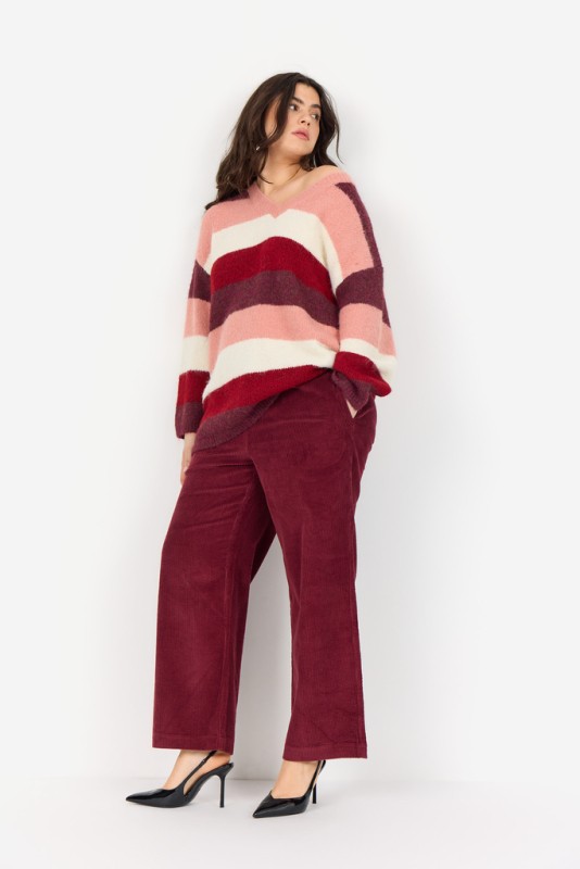Curvy Wanadin 3 Bukser Bordeaux