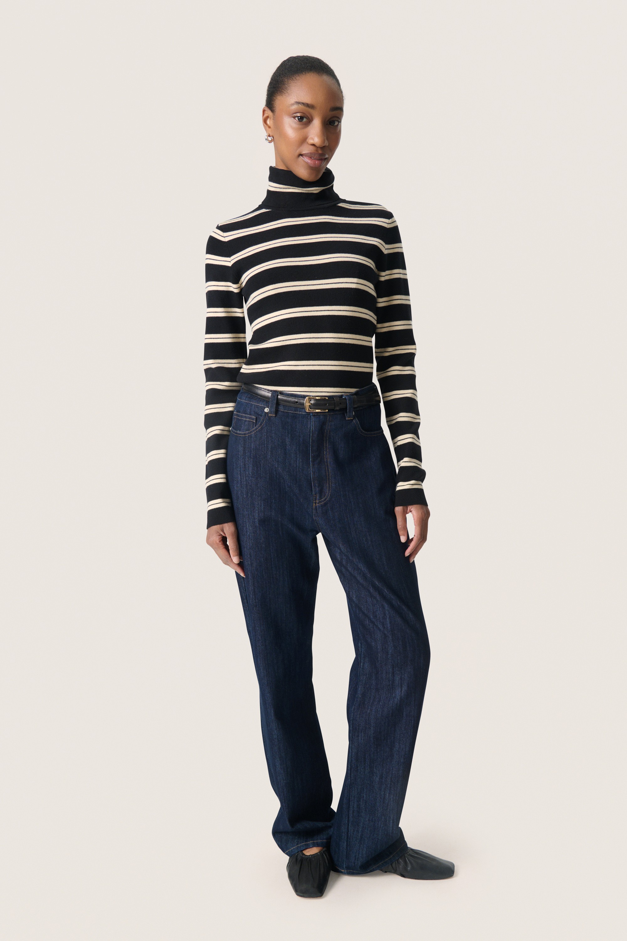 Slspina Striped Rollneck