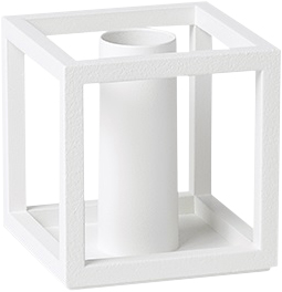 Kubus 1, Candle Holder, White