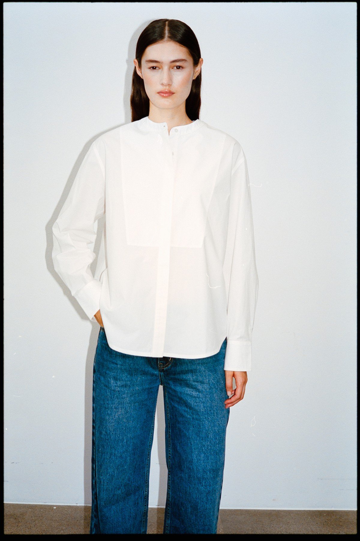 Crisp Cotton bib Front Shirt Sunn