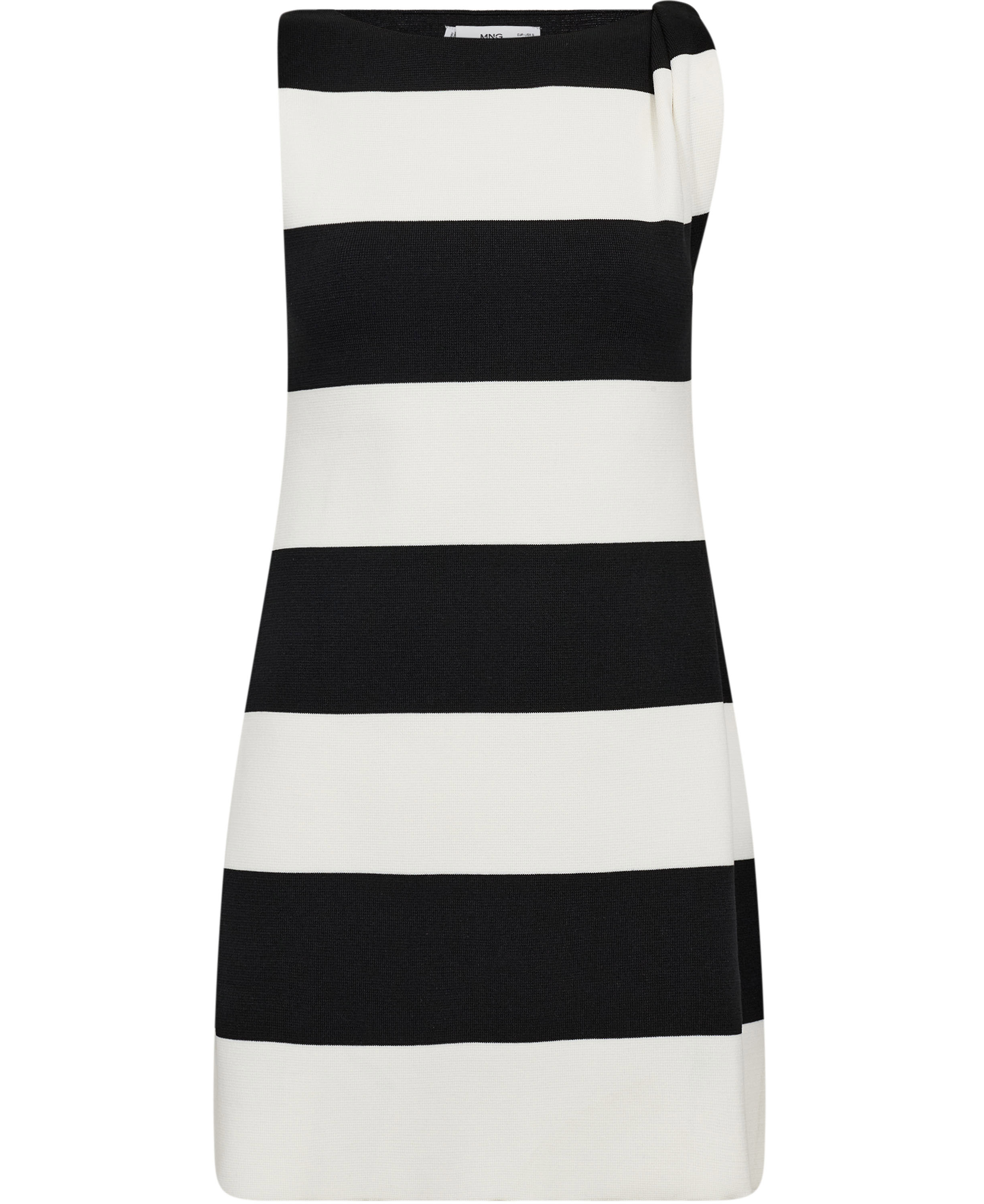 Asymmetrical Knitted Dress With str