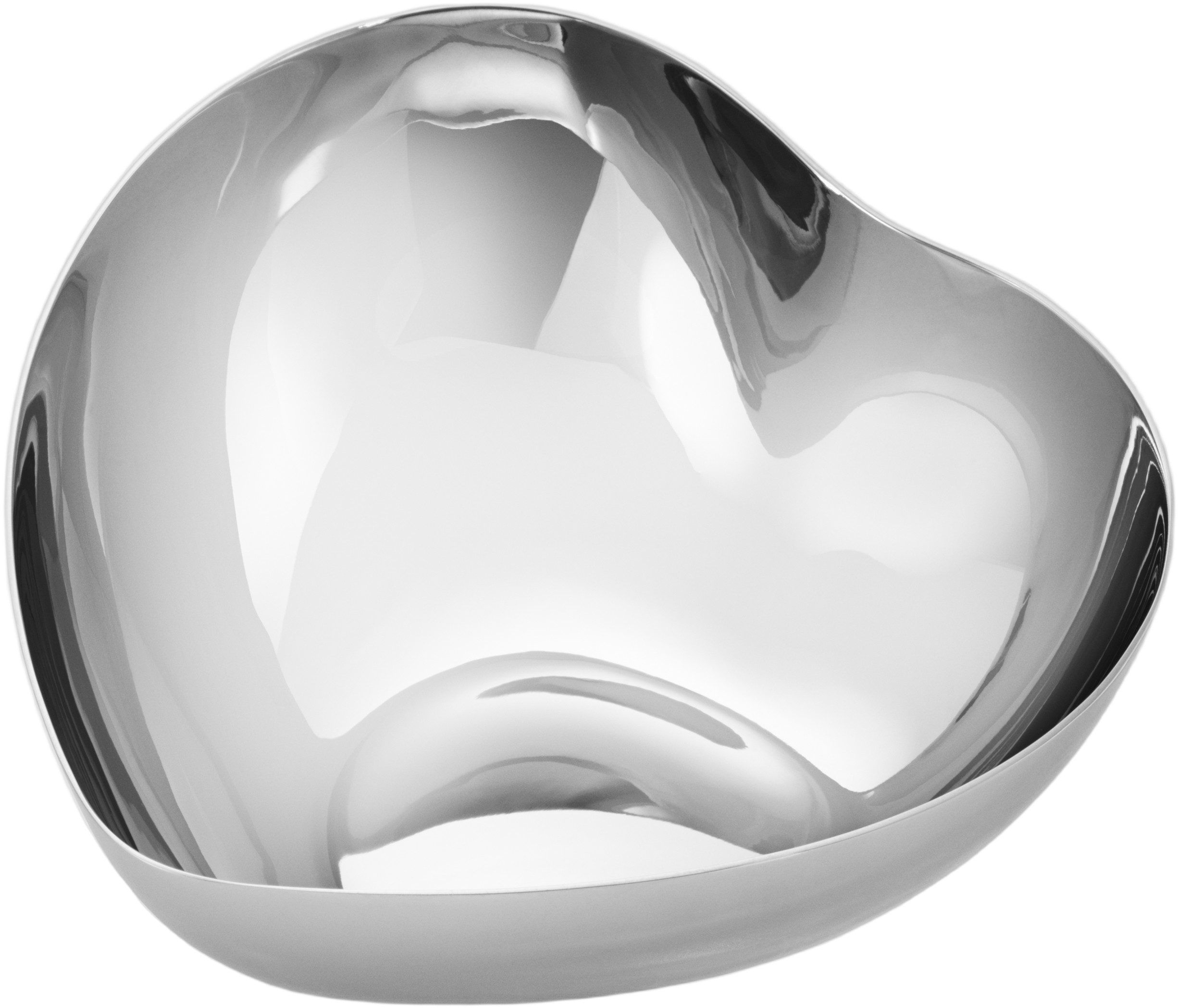 Heart Bowl Medium Stainless Steel Mirror