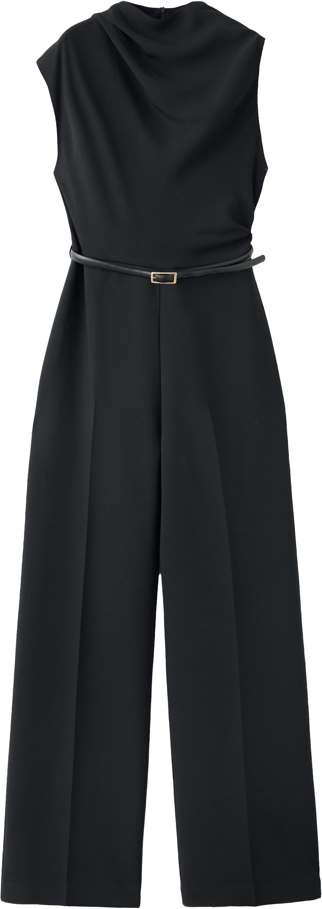 Jumpsuit With Draped Detail Belt