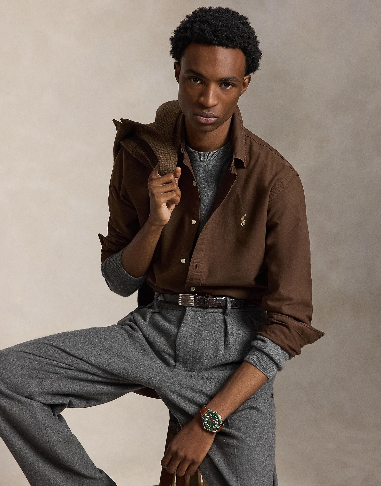 Custom Fit Garmentdyed Oxford Shirt