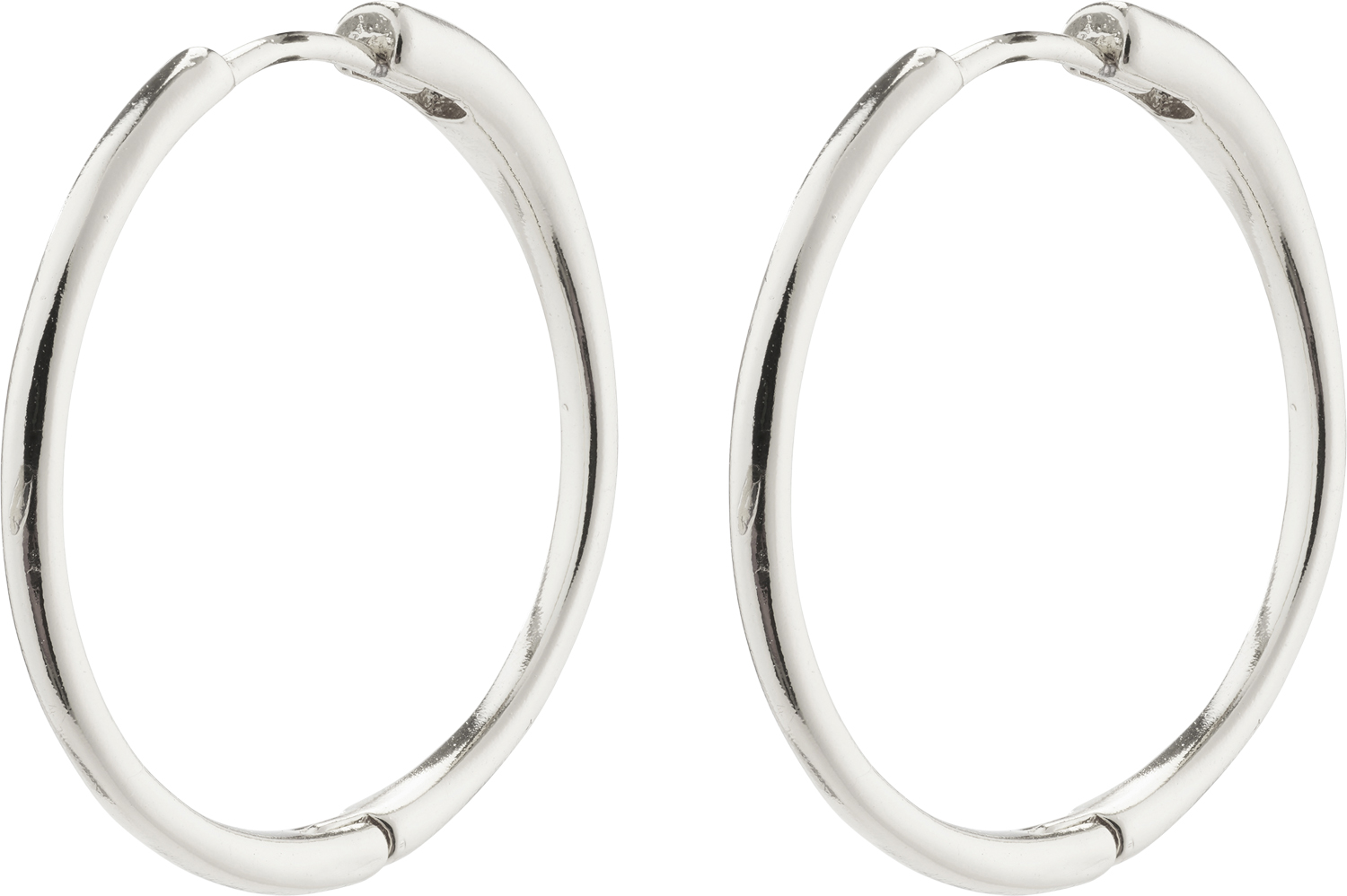 Eanna Large Hoops Silverplated