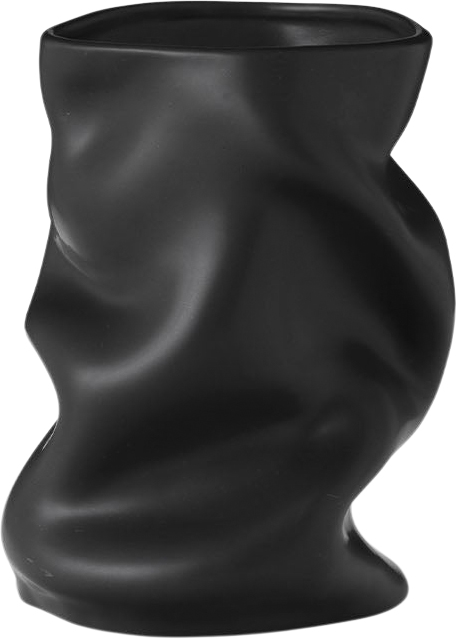 Collapse Vase, 20, Black