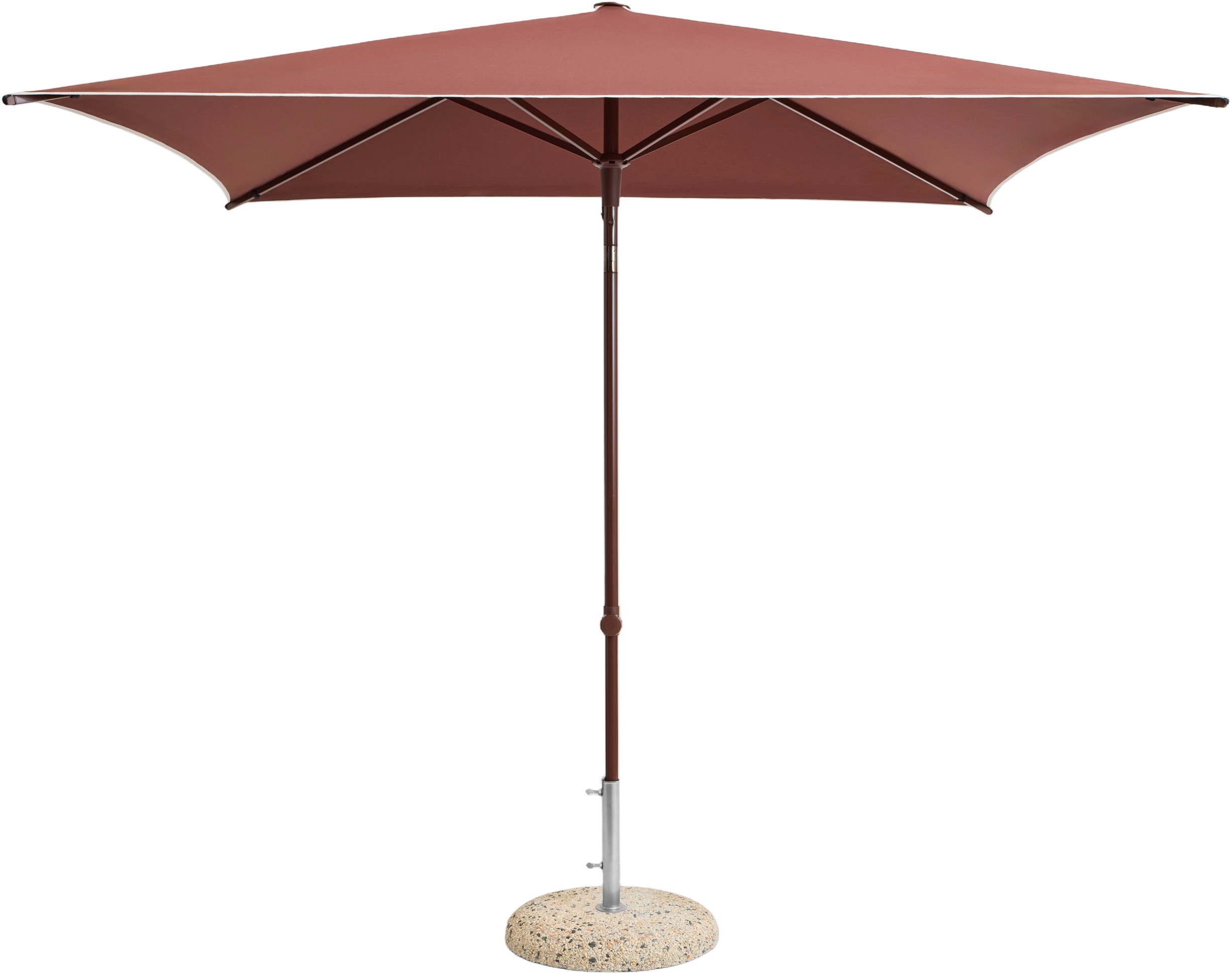 Terrazza Parasolsquare-off-white and Burgundy