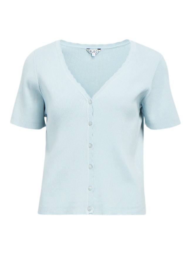 Objkelly S/S RE Vneck Cardigan NOO