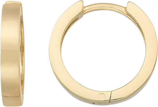 Simple Creoler 13mm Forgyldt