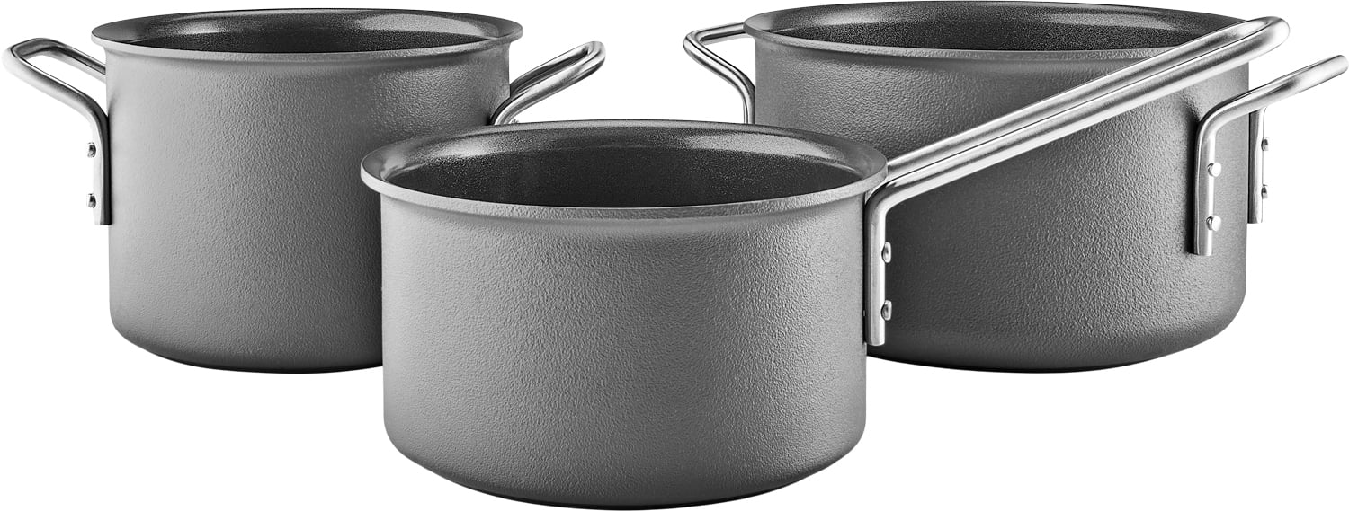 Grey Line Grydesæt 3 stk. 1,8 l 2,5 l 3,8 l Keramisk Sliple