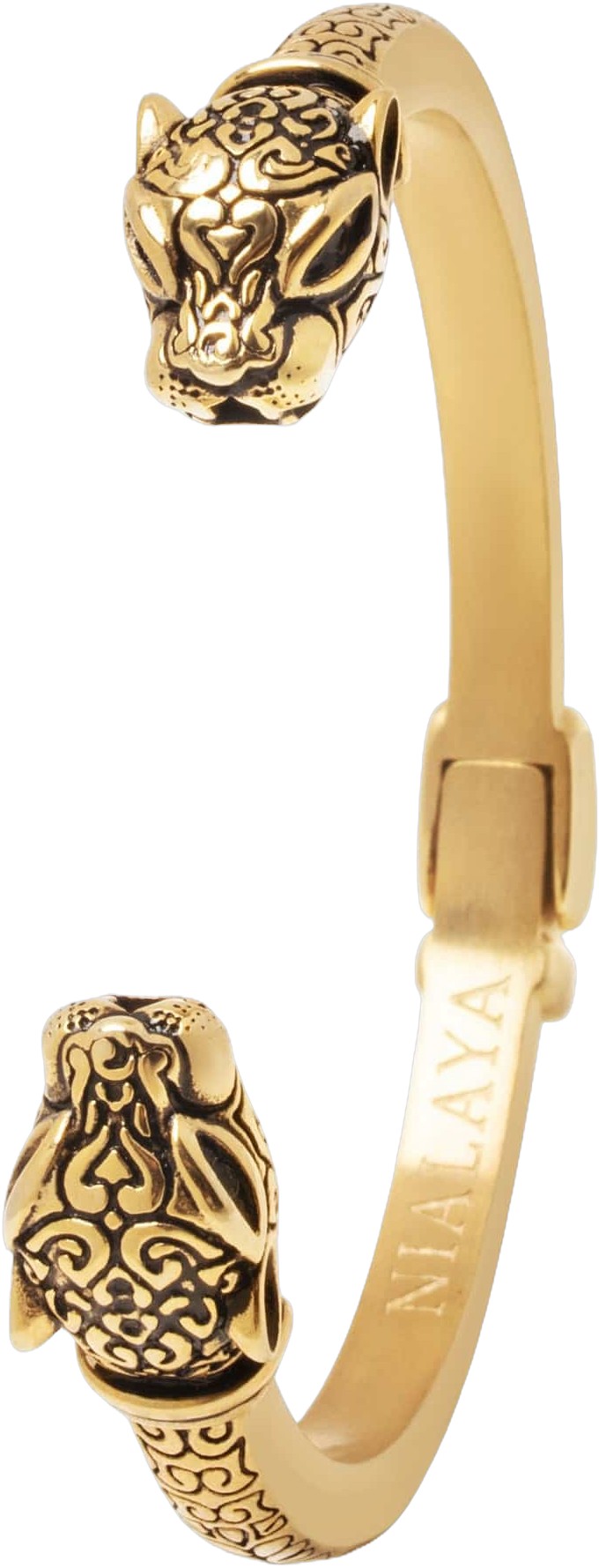 Men&#39;s Panther Bangle in Gold