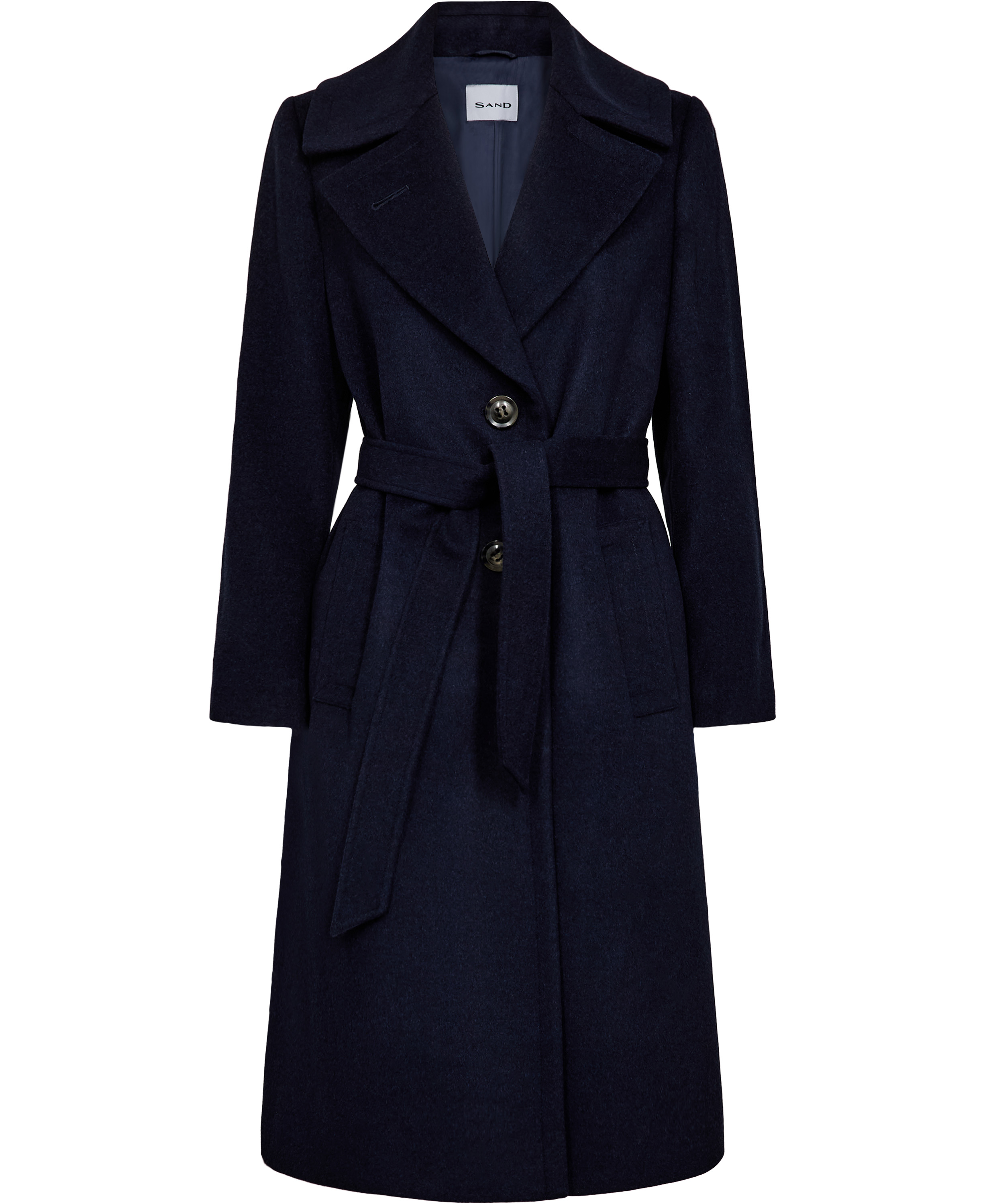 Cashmere Coat W Clareta Belt Midi