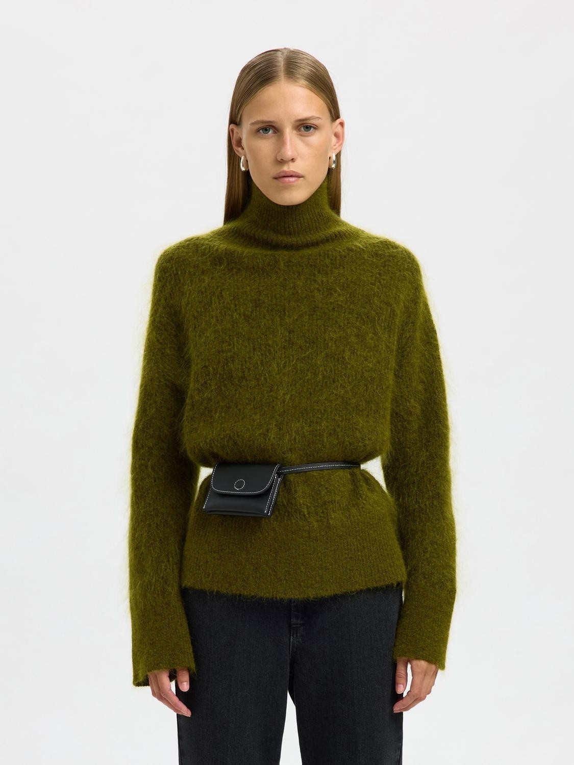 Slfmira Mohair LS Knit Highneck