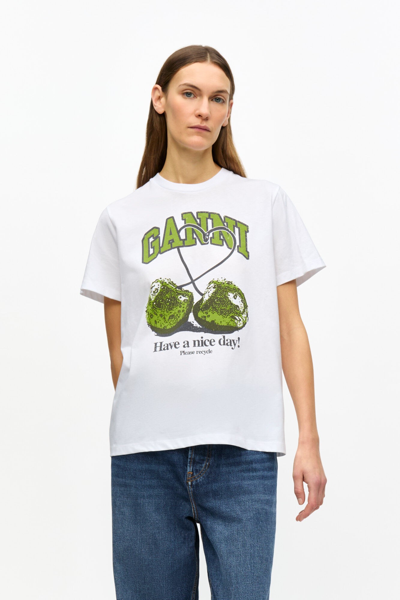 Basic Jersey Cherry Relaxed Tshirt