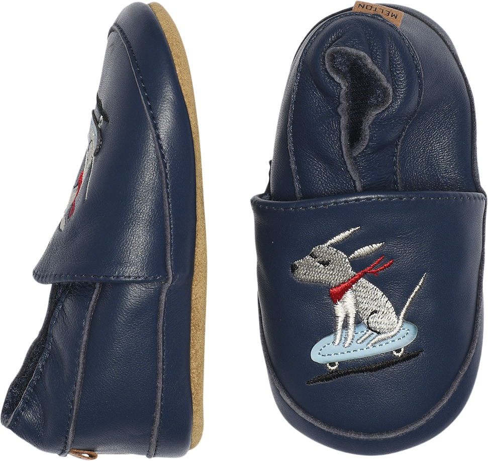 Skater Dog Leather Slippers