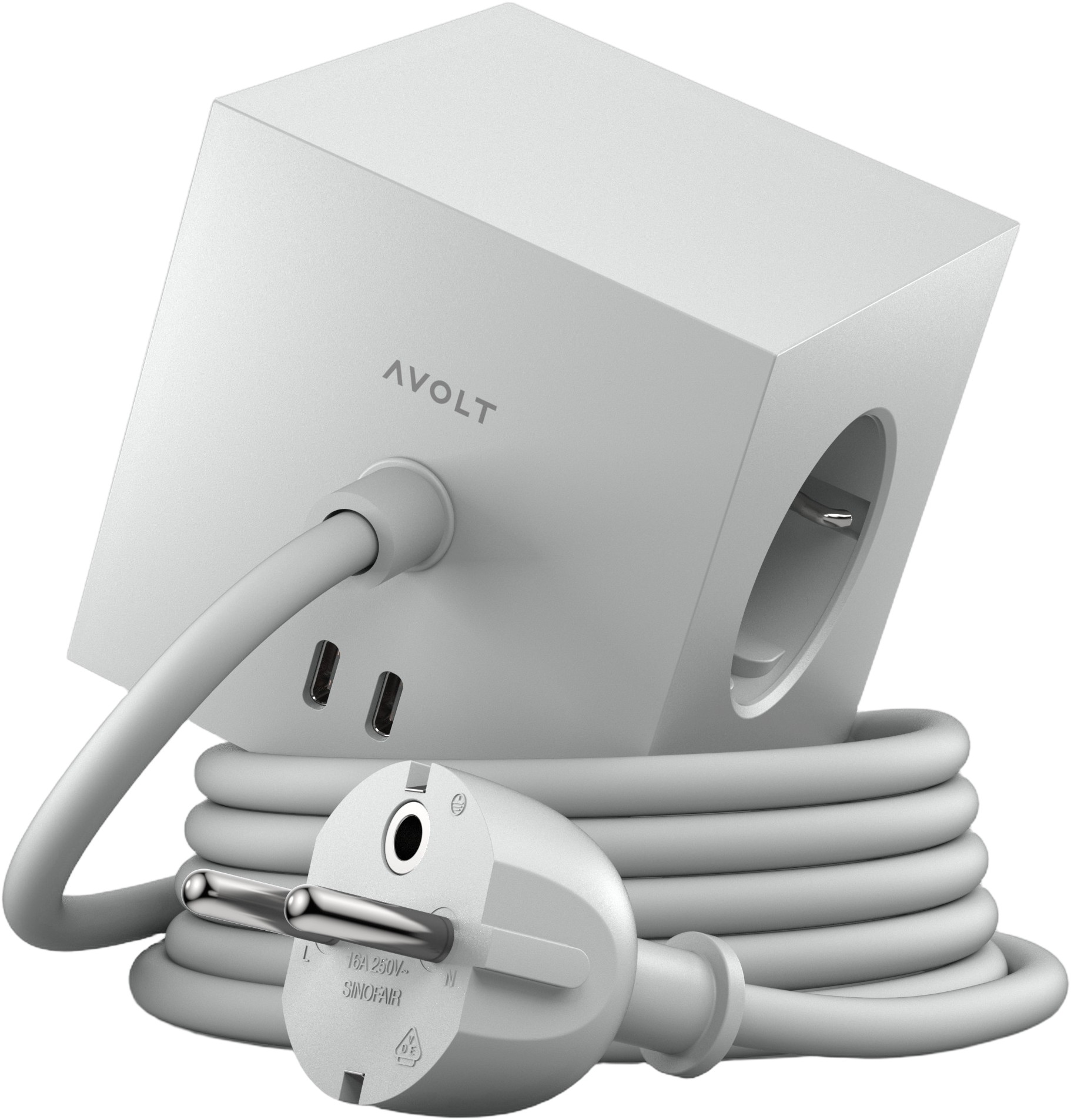 Square 1 Usb-c – 1,8m F EU – Gotland Grey