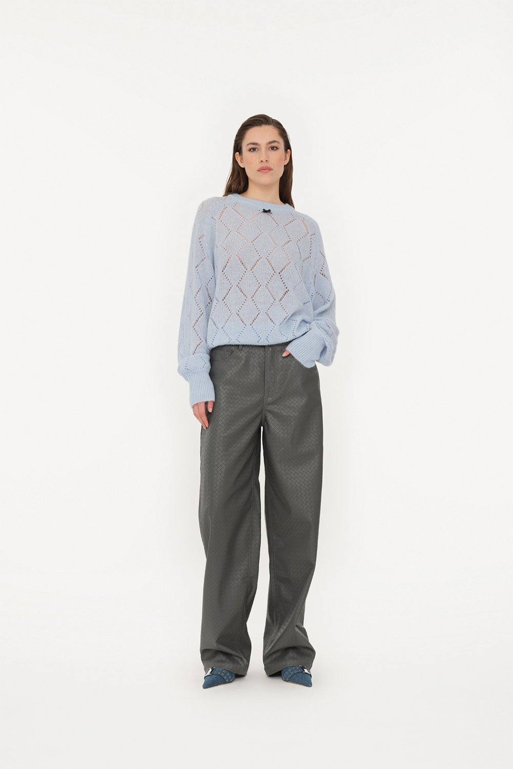 High Waist Braided Pants