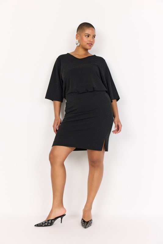 Curvy Wasanja 3 Nederdel Sort