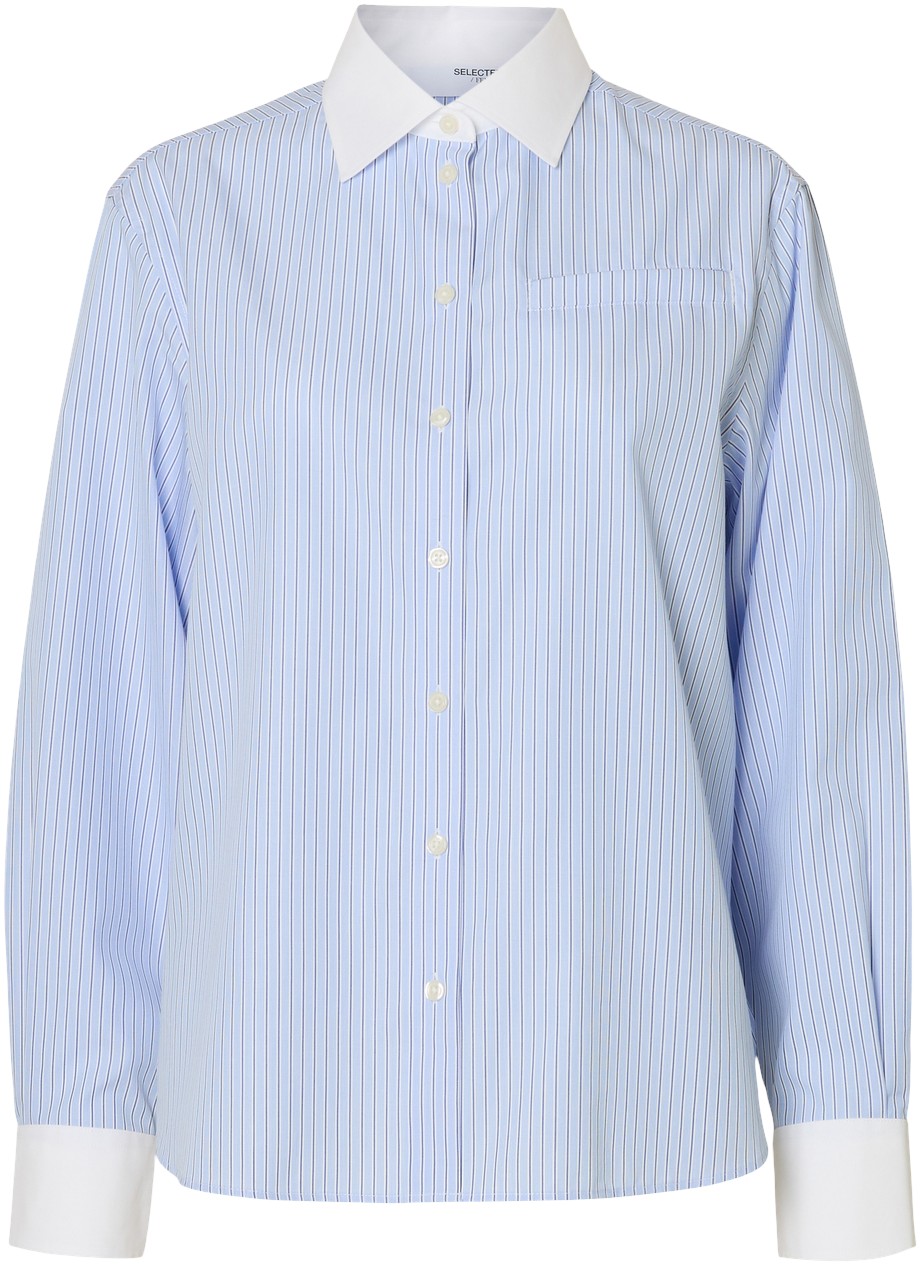 Slfilina Relaxed Contrast LS Shirt