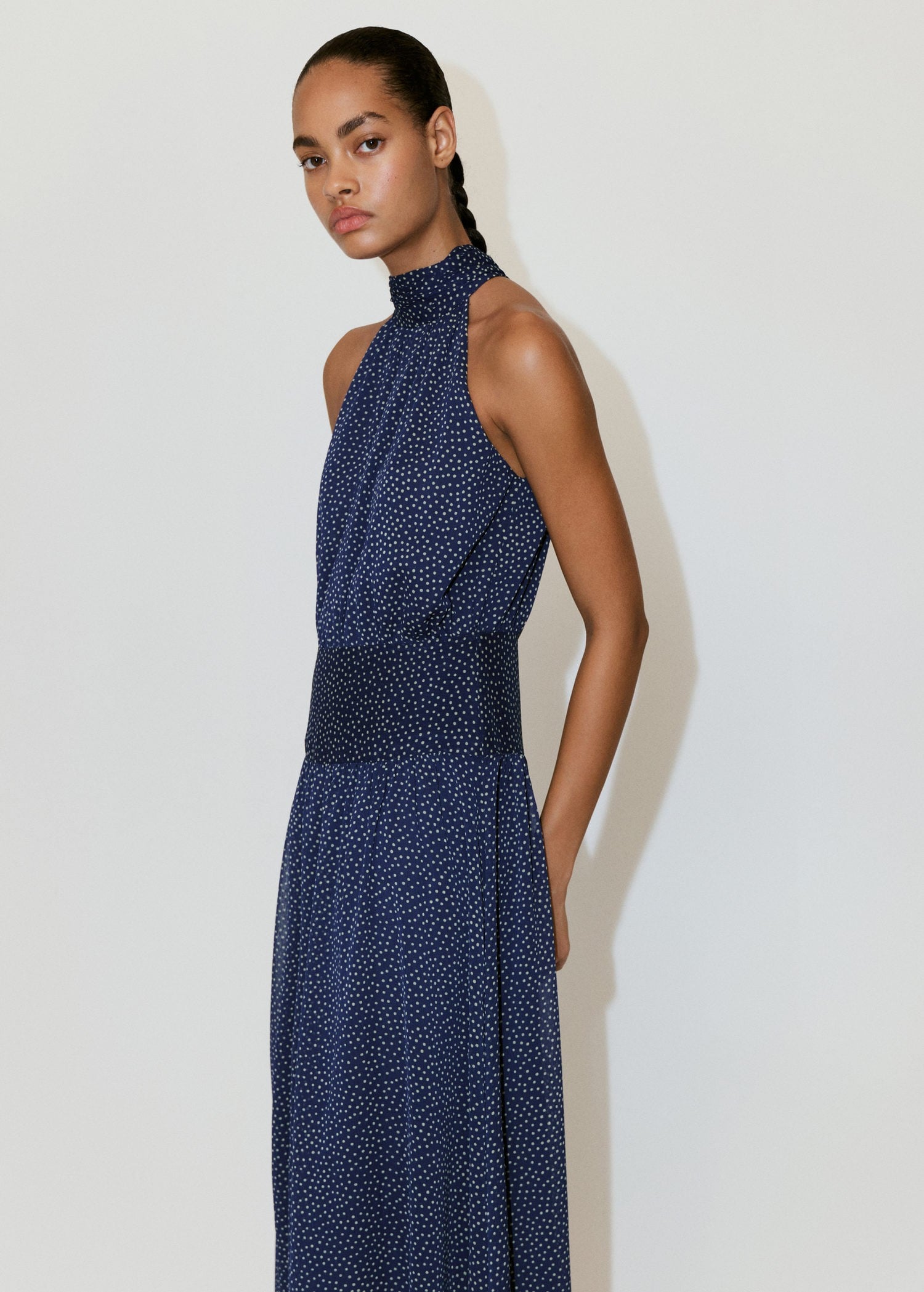 Printed Halterneck Dress