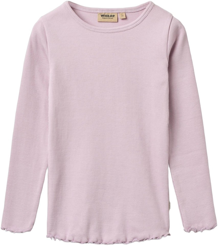 Langærmet Rib Tshirt Ida