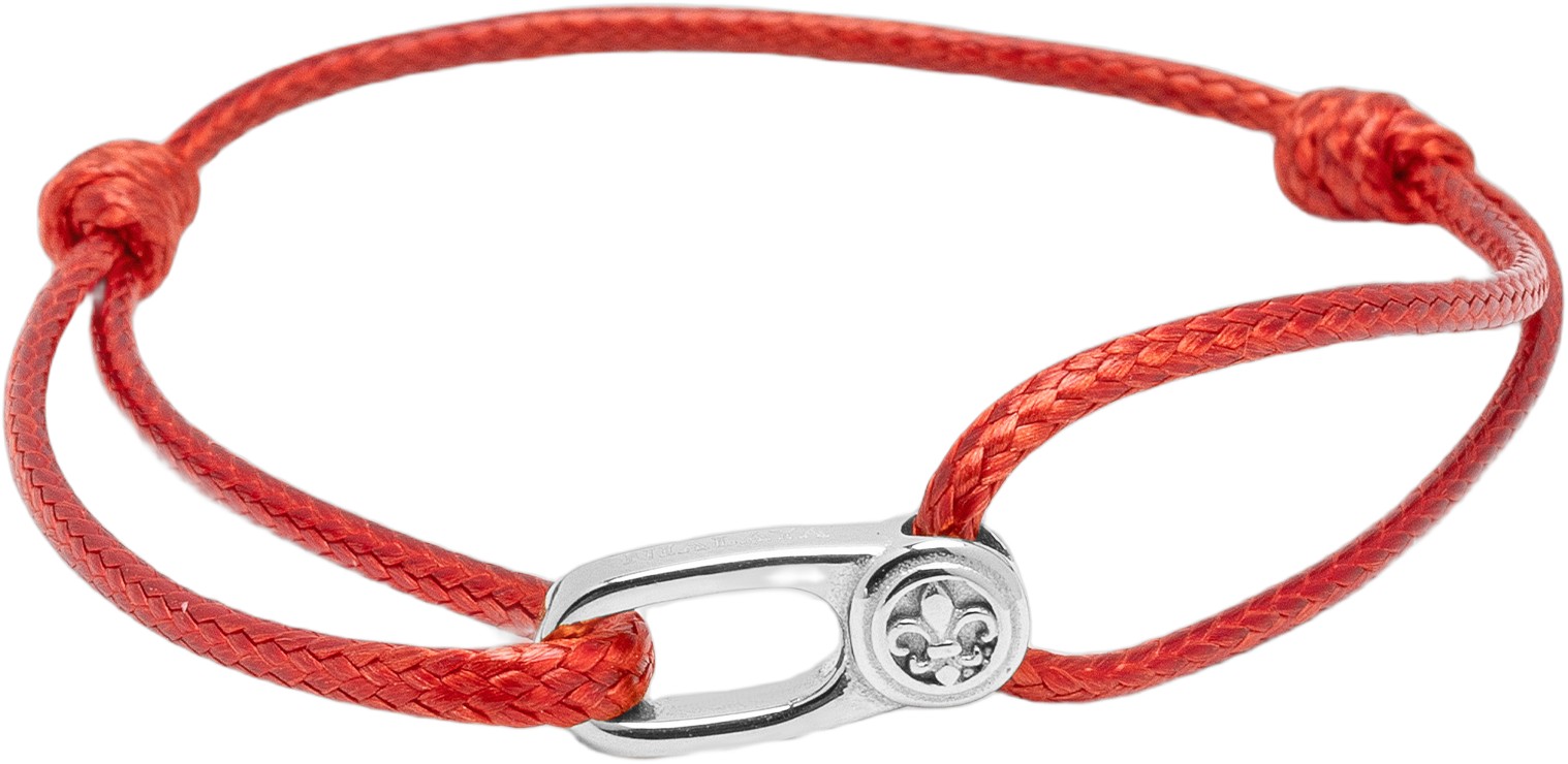 String Bracelet With Silver Hook