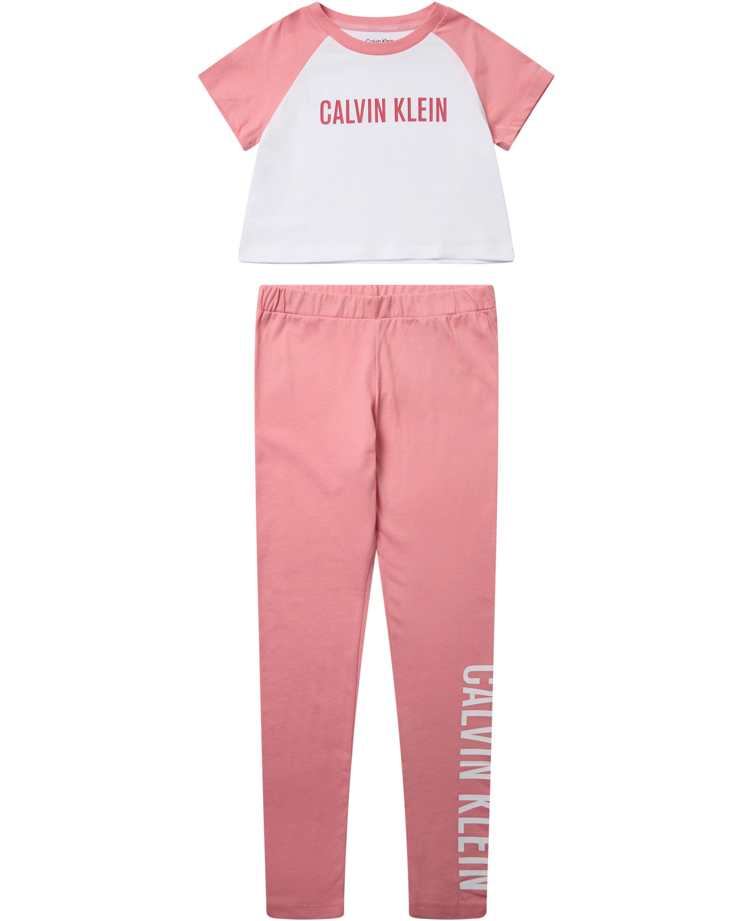 Knit PJ Set Med T-shirt Og Leggings Fra Calvin Klein 12-14 år
