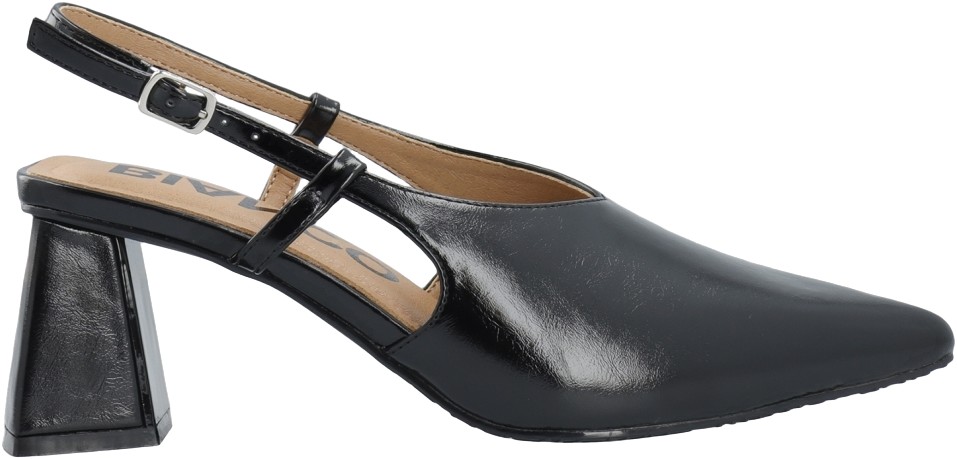 Biamaralyn High Vamp Slingback Faux Leather