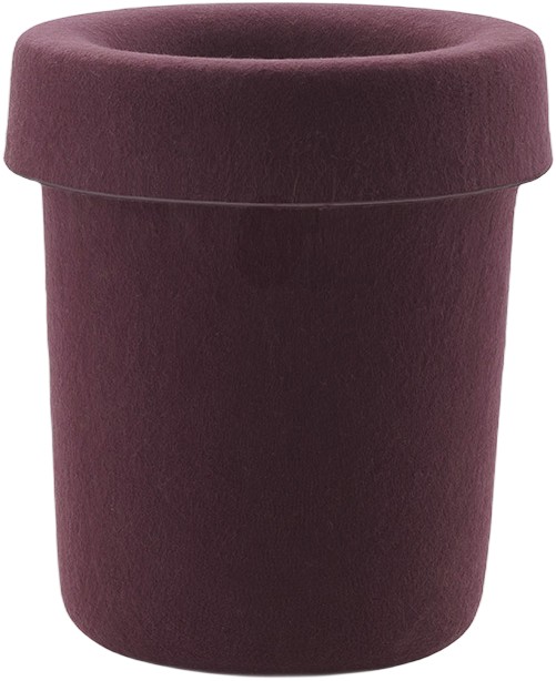 Hide Office Bin Burgundy