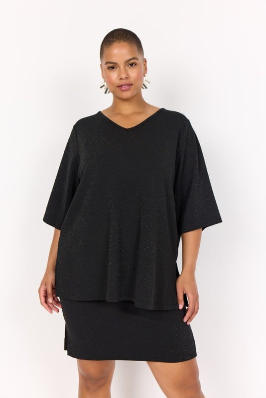 Curvy Wasanja 3 Nederdel Sort