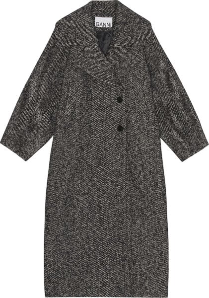 Herringbone Wool Coat