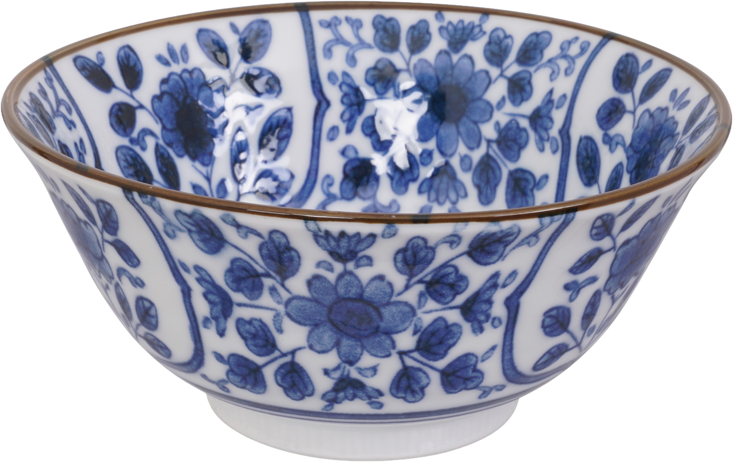 Mixed Bowls 15x6.8cm 500ml Bl/wh Hb7111 6/48