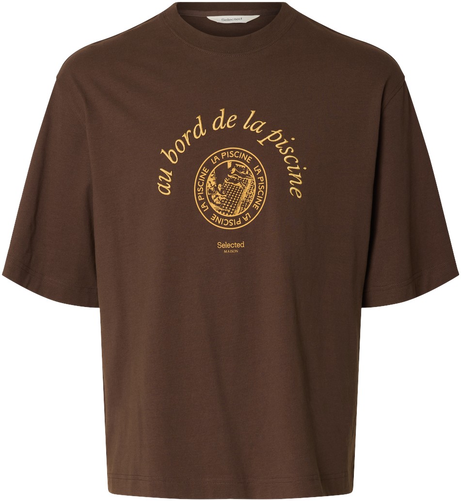 Slhboxynorman Graphic SS Oneck TEE