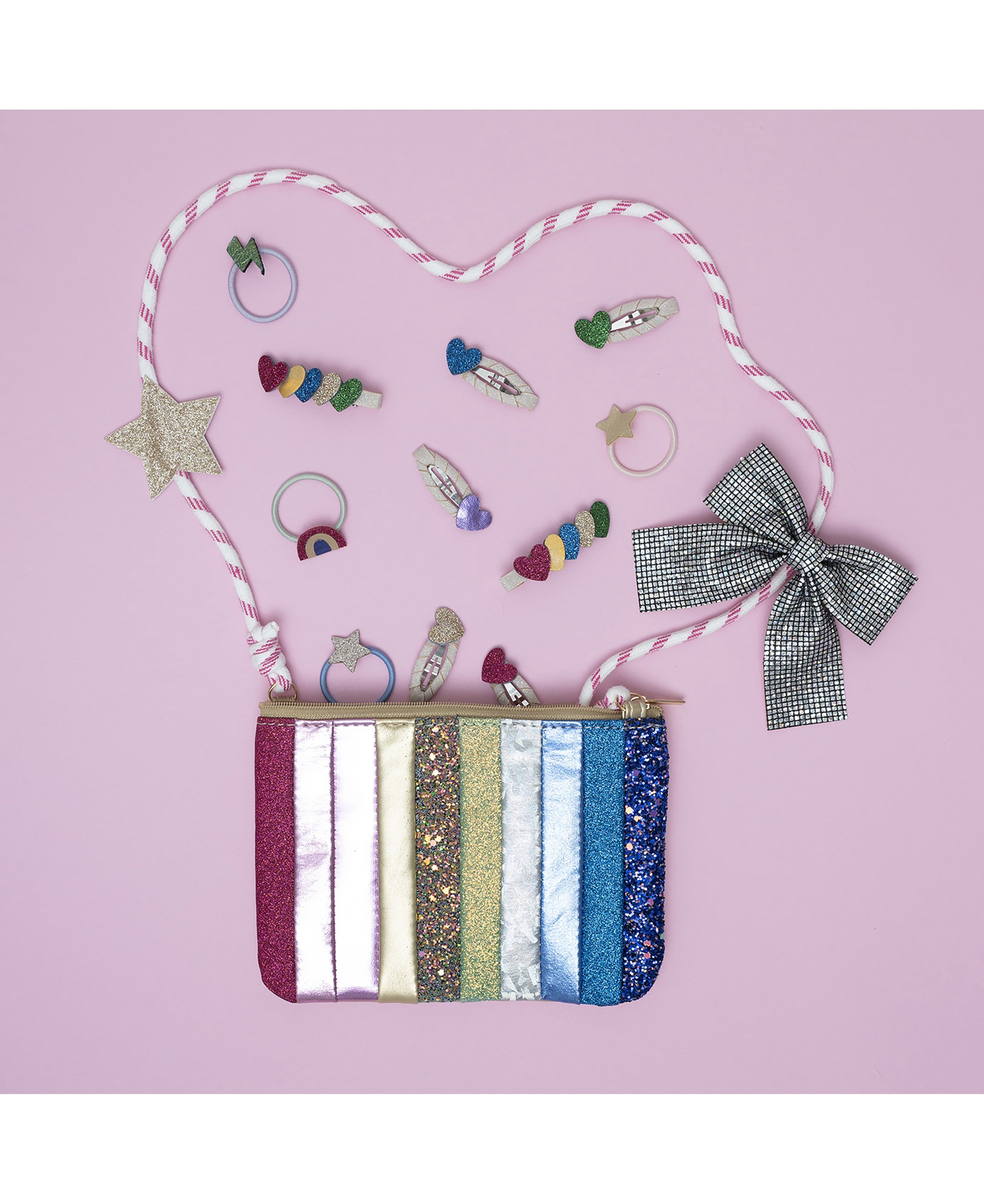 Mimi & Lula Taske med rem - Stripe Dancing Queen