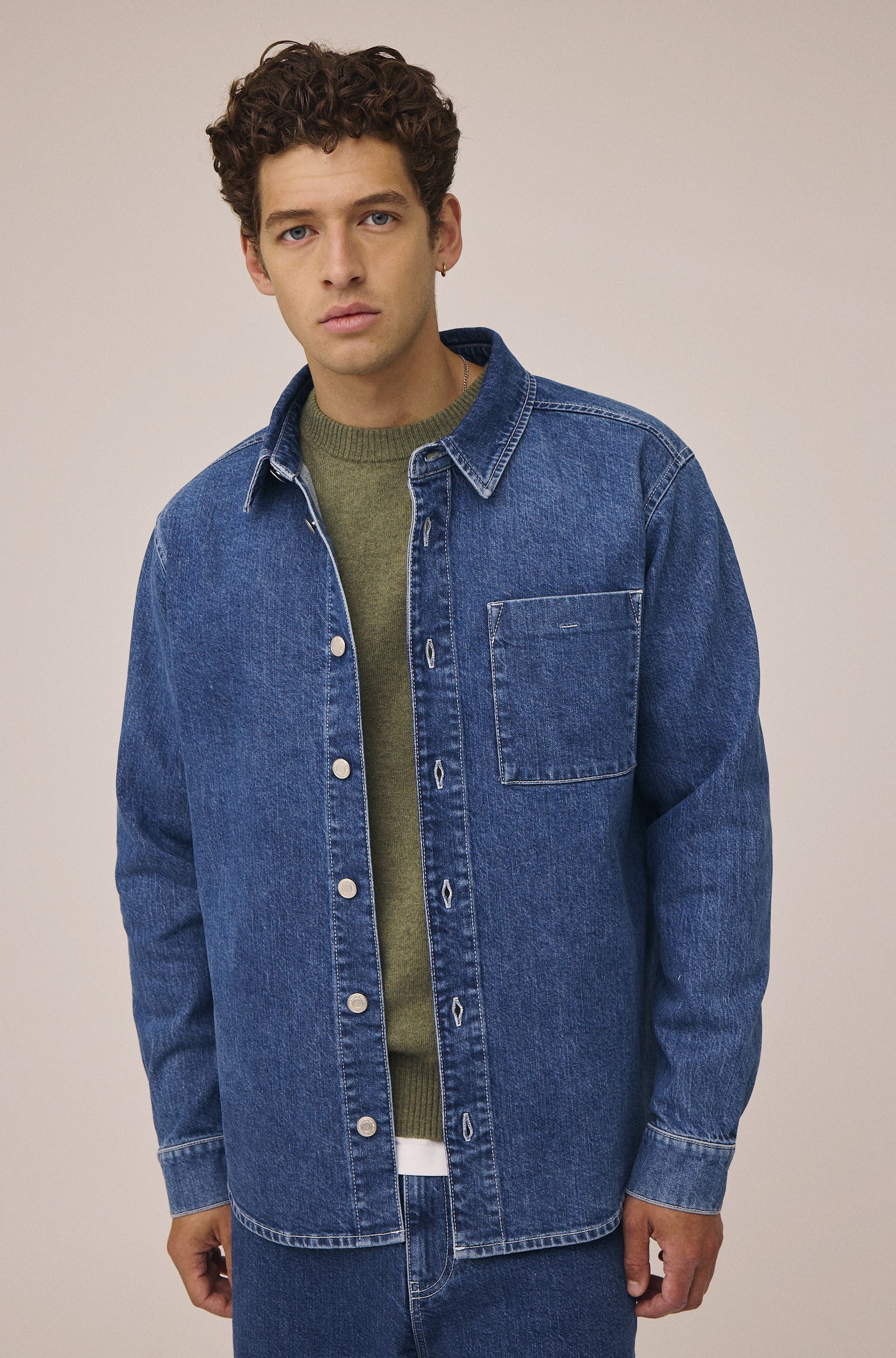 Domenic 5 Denim Shirt Gots