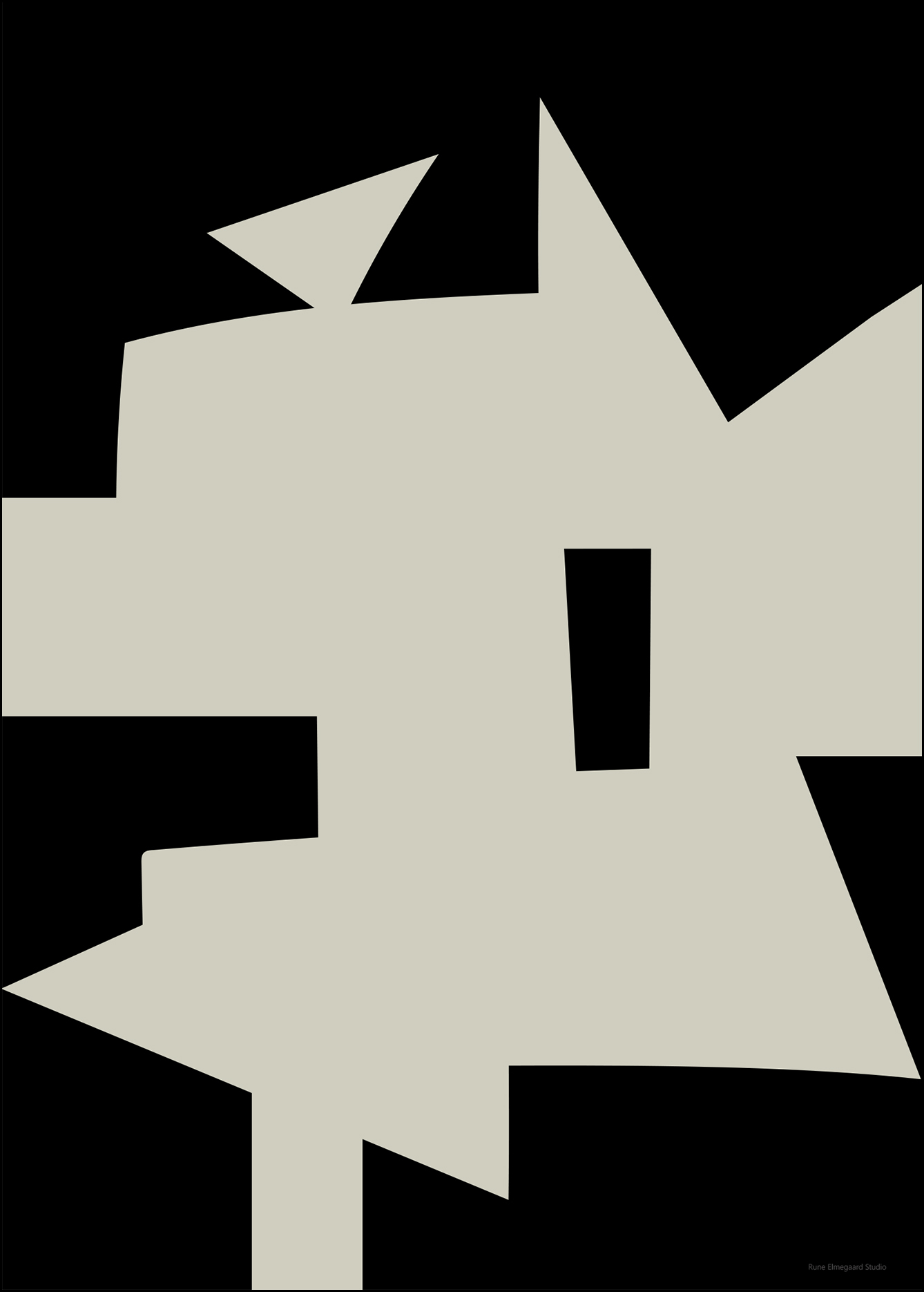 Modern Shape No 15 A3